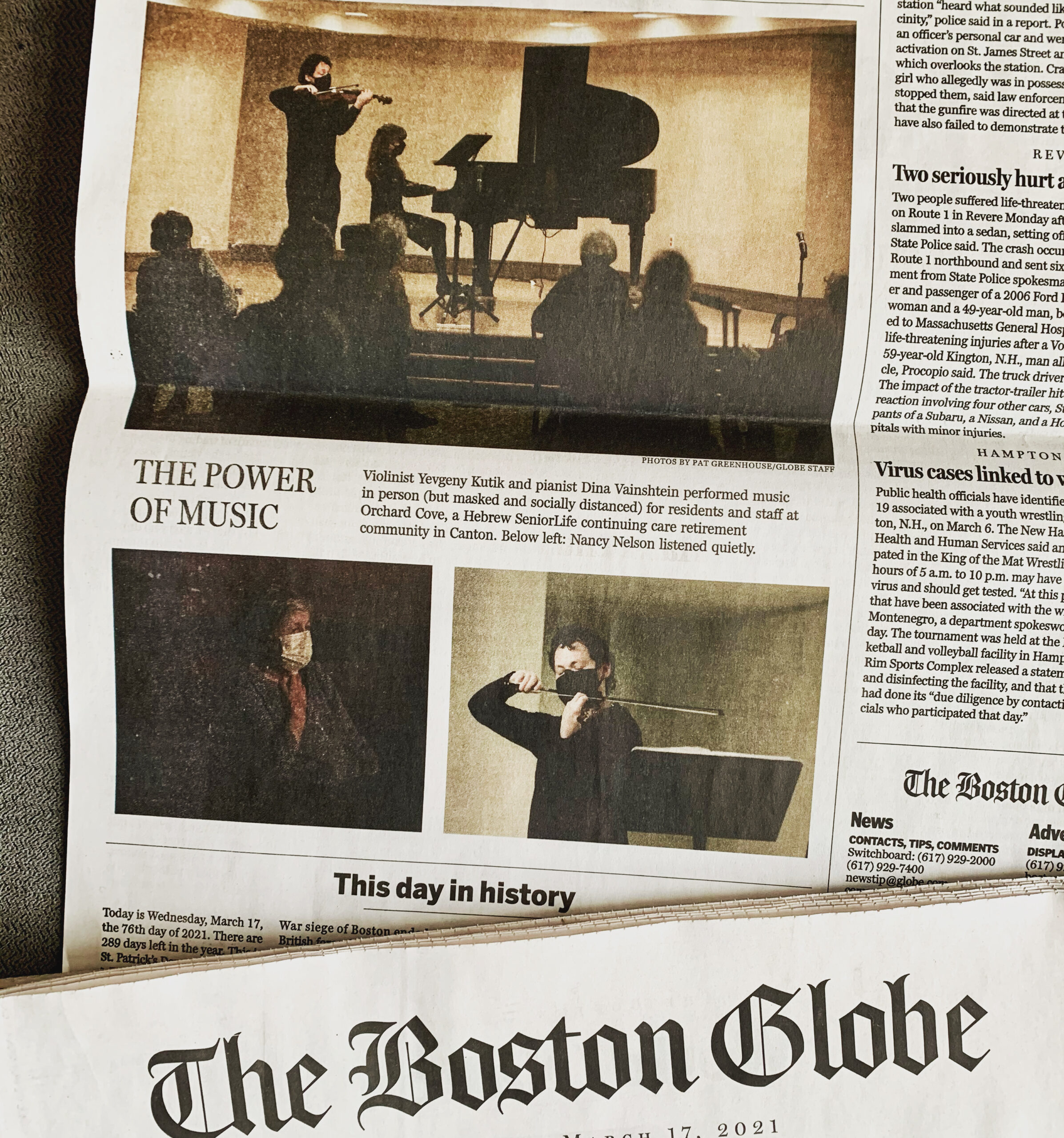 Feature in The Boston Globe